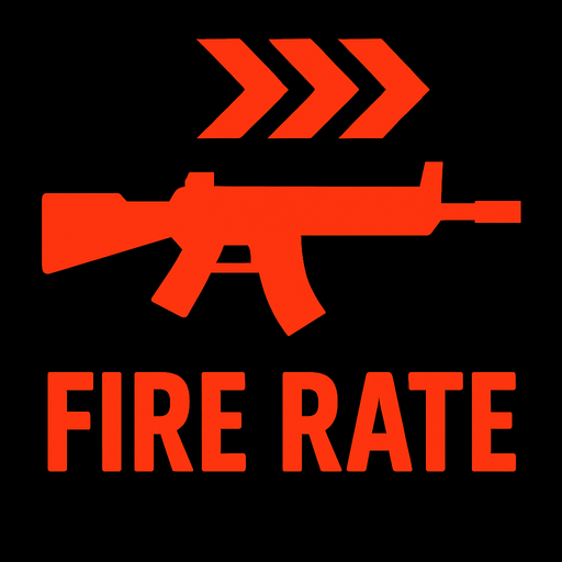 fire rate.
In-Game asset.  2d.  High contrast.  No shadows