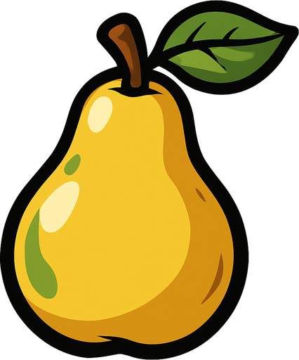 Pear.
In-Game asset.  2d.  High contrast.  No shadows