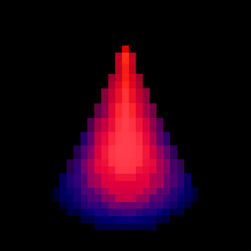 The light is red, dark red, purple, red purple, dark blue