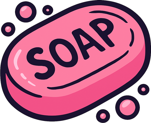 Soap.
In-Game asset.  2d.  High contrast.  No shadows