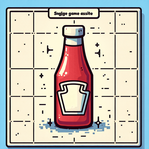 make a ketchup bottle.
Single Game Texture. In-Game asset. 2d. Blank background. High contrast. No shadows.