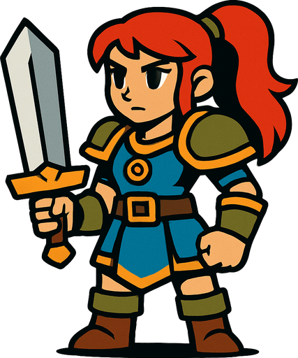 game Charakter.
In-Game asset.  2d.  High contrast.  No shadows