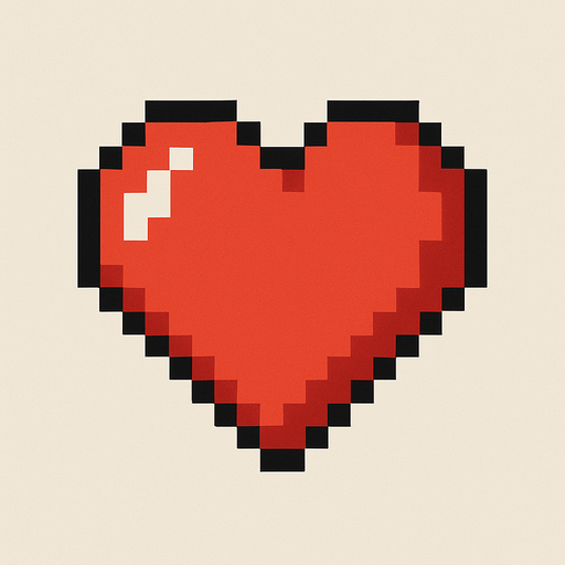 Pixelart healt thing. Simple.
In-Game asset.  2d.  High contrast.  No shadows