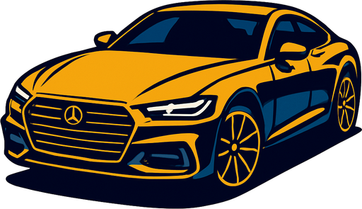 Luxury car.
In-Game asset.  2d.  High contrast.  No shadows