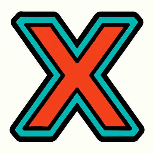 Cool X.
In-Game asset.  2d.  High contrast.  No shadows