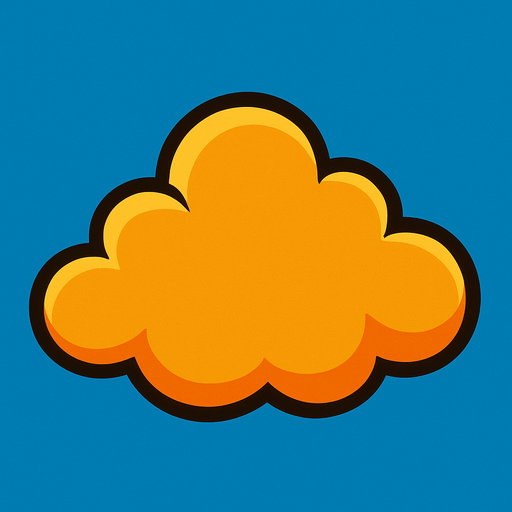 cloud.
In-Game asset.  2d.  High contrast.  No shadows