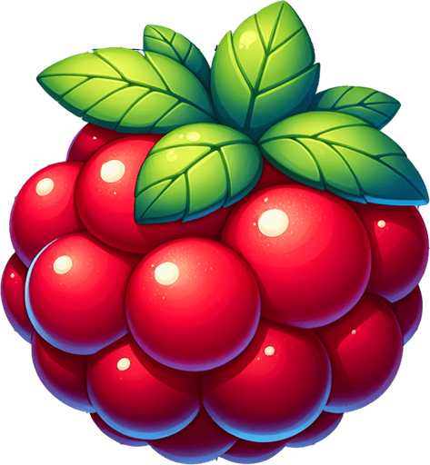 berry.
Single Game Texture. In-Game asset. 2d. Blank background. High contrast. No shadows.