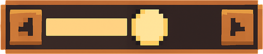 Pixel art ui bar controlling ball, only ball circle, Use colors close to #f3d296..
In-Game asset.  2d.  High contrast.  No shadows