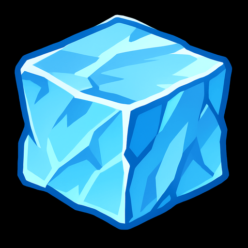 ice.
In-Game asset.  2d.  High contrast.  No shadows