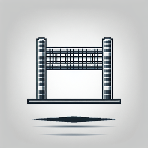 Football cross bar.
Single Game Texture. In-Game asset. 2d. Blank background. High contrast. No shadows.