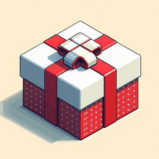 A big white and red dotted christmas gift, isometric view Single Game Texture. In-Game asset. 2d. Blank background. High contrast. No shadows.