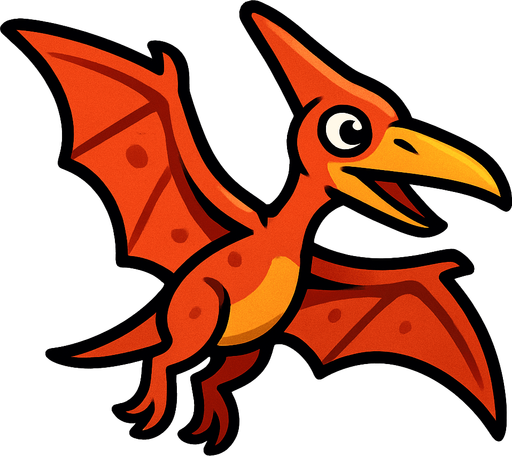 Pterodactyl.
In-Game asset.  2d.  High contrast.  No shadows