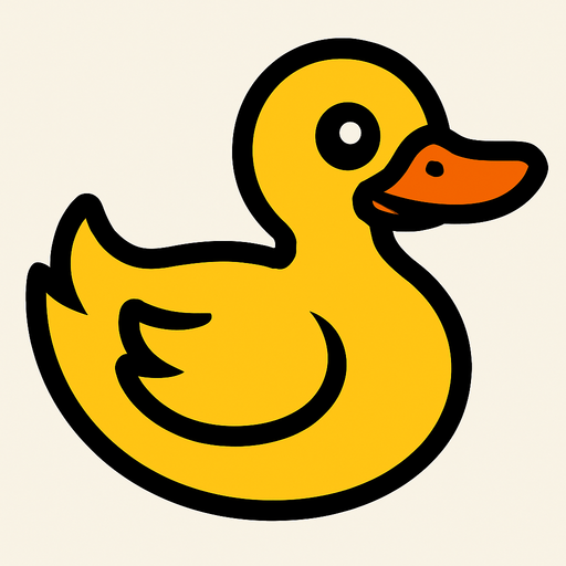 Duck.
In-Game asset.  2d.  High contrast.  No shadows