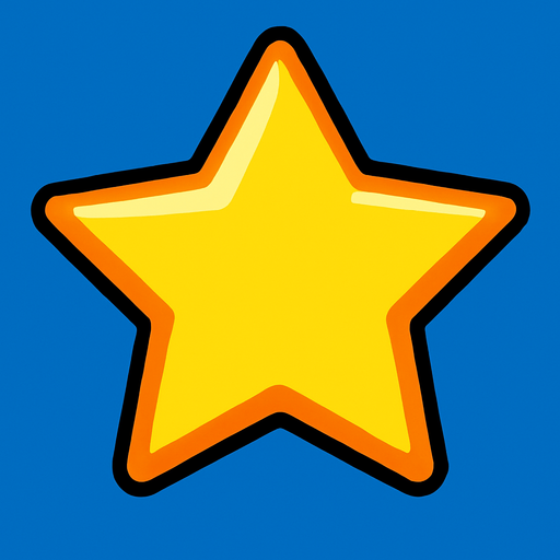 star.
In-Game asset.  2d.  High contrast.  No shadows