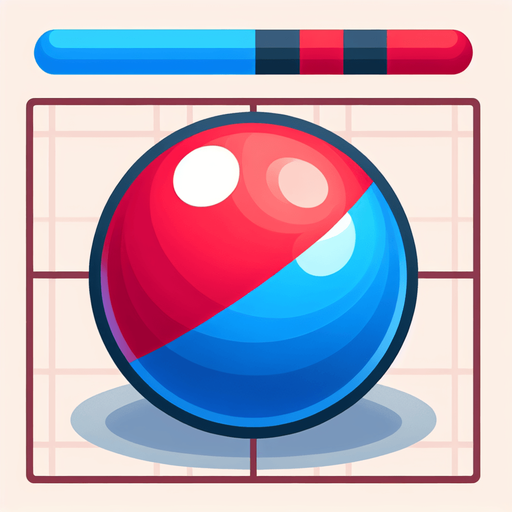 BouncyBall MG red and blu.
Single Game Texture.  In-Game asset.  2d.  Blank background.  High contrast.  No shadows