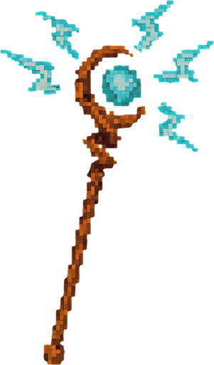 Büyü asası logosu Dark souls style 2d pixel art.
In-Game asset.  2d.  High contrast.  No shadows
