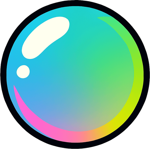 burbuja.
In-Game asset.  2d.  High contrast.  No shadows
