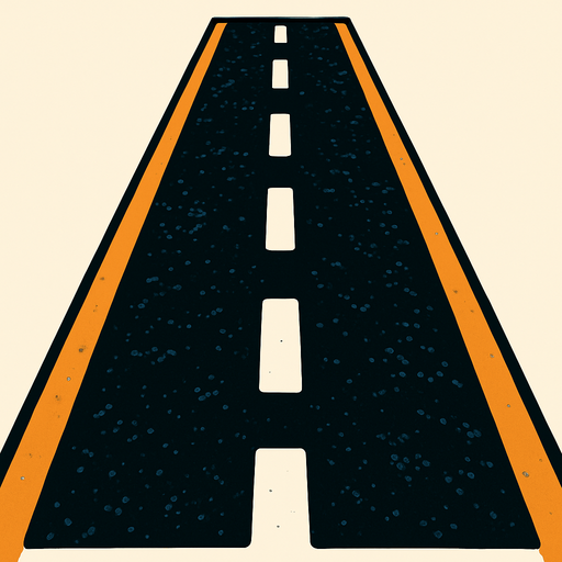 Araba yolu.
In-Game asset.  2d.  High contrast.  No shadows