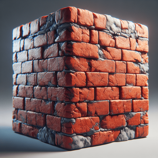 brick.
Single Game Texture. In-Game asset. 2d. Blank background. High contrast. No shadows.