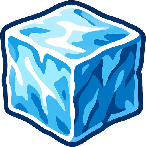 ice.
In-Game asset.  2d.  High contrast.  No shadows