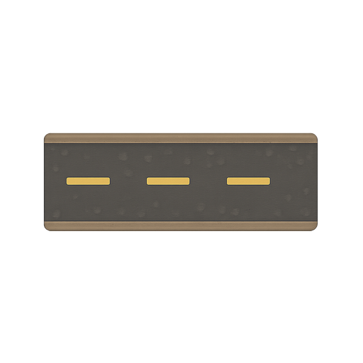 road. No background. Transparent background. Blank background. No shadows. 2d. In-Game asset. flat