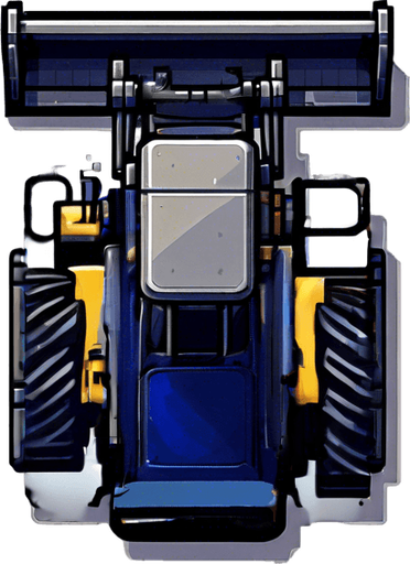 Moving bulldozer tracks.