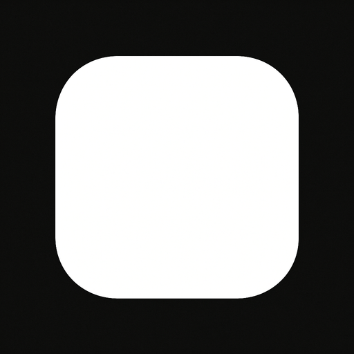 White, rounded square, simple.
In-Game asset.  2d.  High contrast.  No shadows