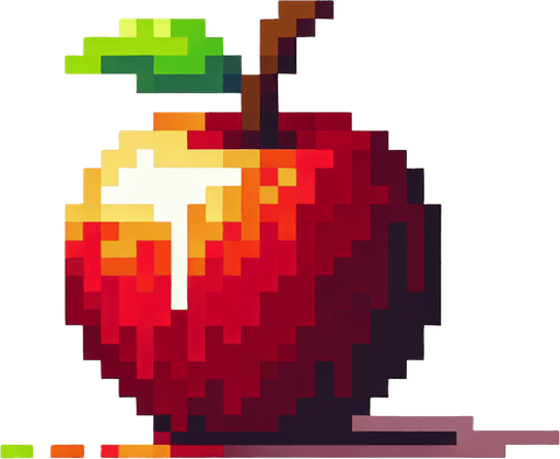 Pixel apple