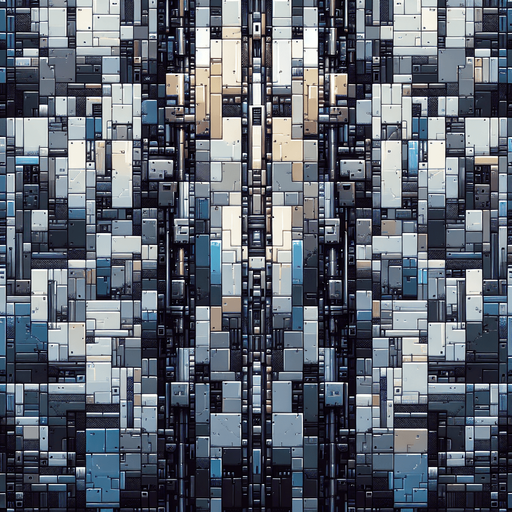 pixel art of a metal background.