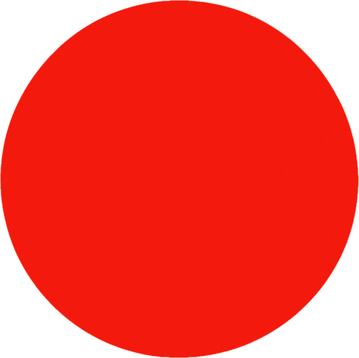 red circle.
In-Game asset.  2d.  High contrast.  No shadows