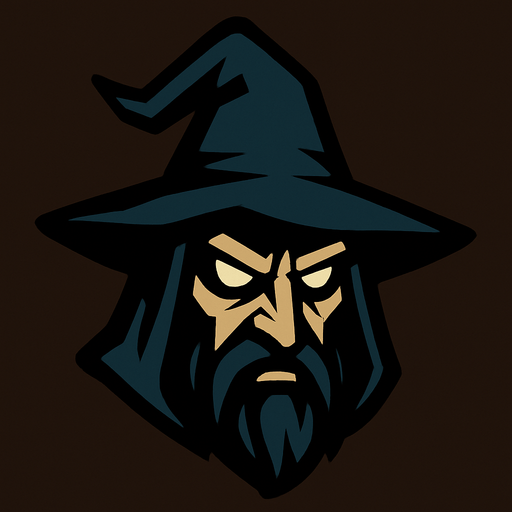 2d mysterious and scary wizard character's head.
In-Game asset.  2d.  High contrast.  No shadows