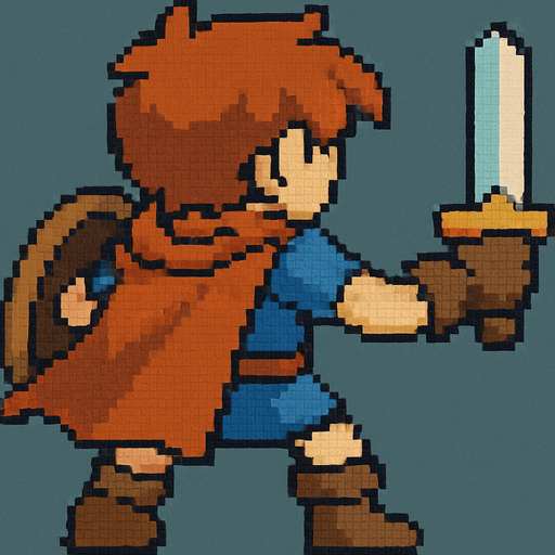 Retro pixel style from arcade