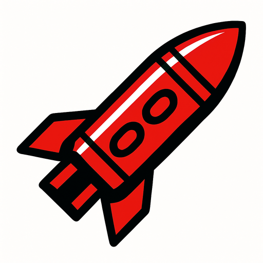 Red Missile.
In-Game asset.  2d.  High contrast.  No shadows