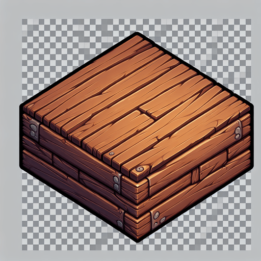 wooden plank.
Single Game Texture.  In-Game asset.  2d.  Blank background.  High contrast.  No shadows