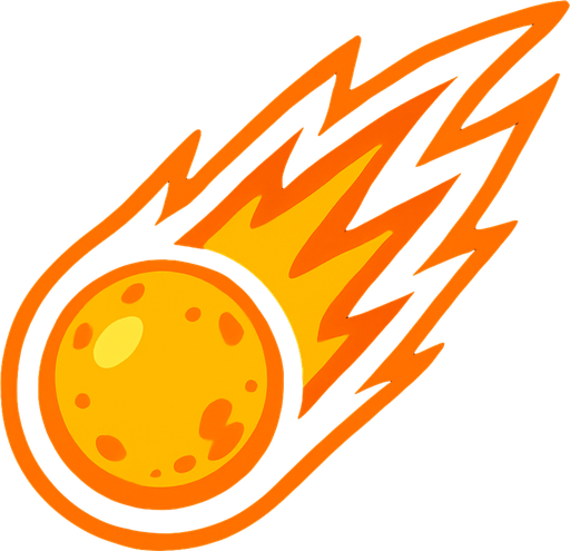 comet.
In-Game asset.  2d.  High contrast.  No shadows