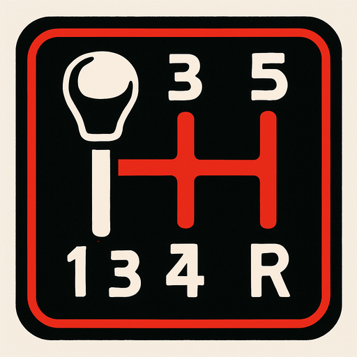 Car gear-.
In-Game asset.  2d.  High contrast.  No shadows