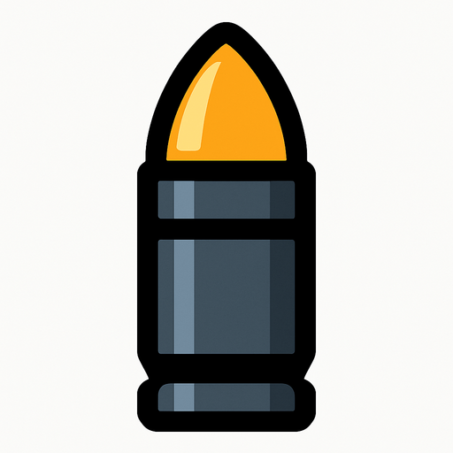 towerBullet.
In-Game asset.  2d.  High contrast.  No shadows