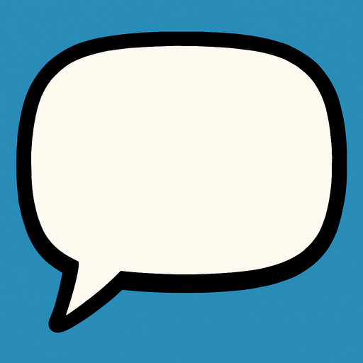 speechbubble.
In-Game asset.  2d.  High contrast.  No shadows