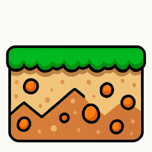 make a mario ground.
In-Game asset.  2d.  High contrast.  No shadows