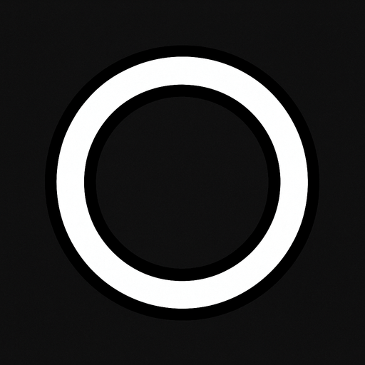 White circle.
In-Game asset.  2d.  High contrast.  No shadows