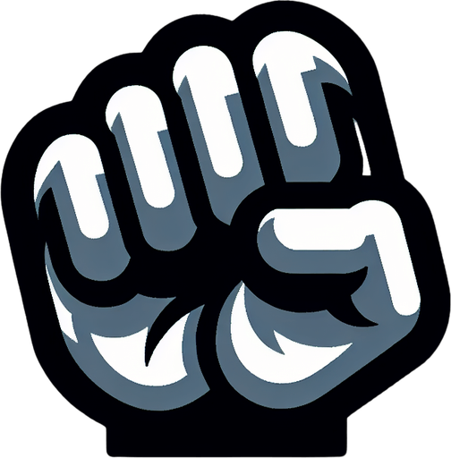 warcraft 3 art of a fist..
Single Game Texture. In-Game asset. 2d. Blank background. High contrast. No shadows.