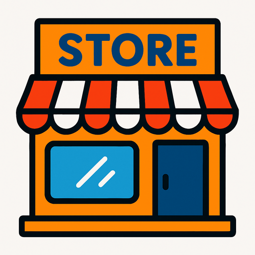 Store.
In-Game asset.  2d.  High contrast.  No shadows