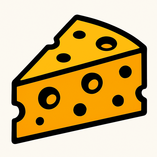 Chese.
In-Game asset.  2d.  High contrast.  No shadows