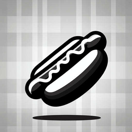 hotdog with no mustard no ketchup only bread and dog.
Single Game Texture. In-Game asset. 2d. Blank background. High contrast. No shadows.