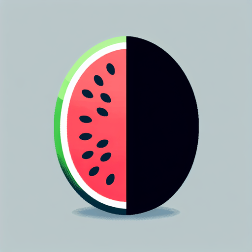 sliced watermelon fruit into two left side one and rightside one.
Single Game Texture.  In-Game asset.  2d.  Blank background.  High contrast.  No shadows