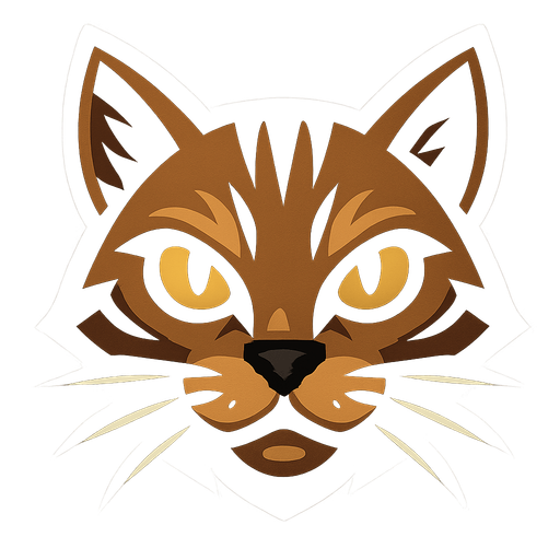 a cat head.
In-Game asset.  2d.  High contrast
