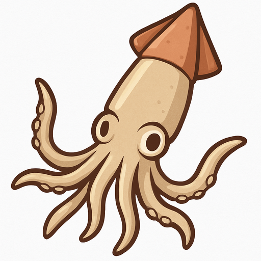kalamar görseli. No background. Transparent background. Blank background. No shadows. 2d. In-Game asset. flat