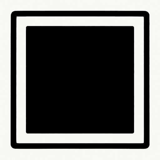 casilla negra.
In-Game asset.  2d.  High contrast.  No shadows