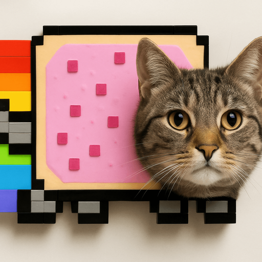 Photo-realistic cat head