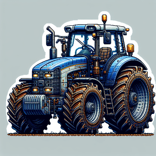 tractor.
high definition video game sprite